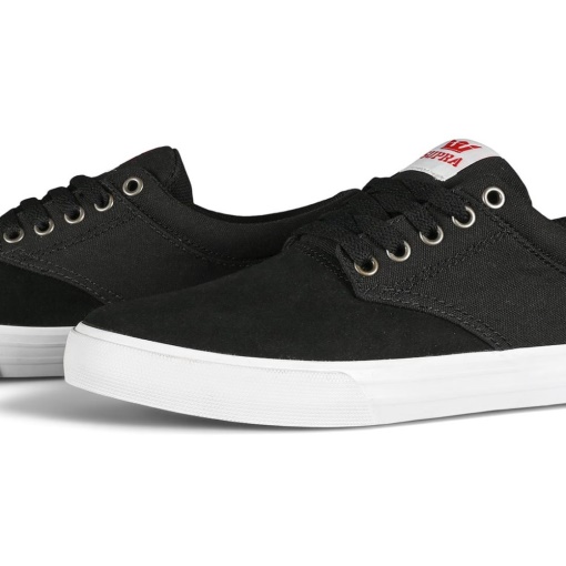 Scarpe Da Skate Supra Chino Nere/rosse/bianche