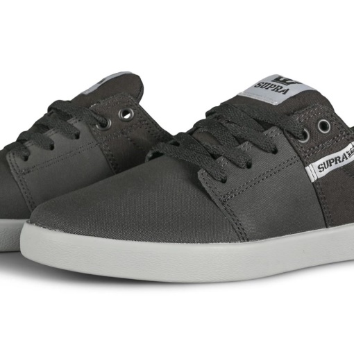 Scarpe Da Skate Supra Stacks Ii Nero Tuf/grigio Chiaro