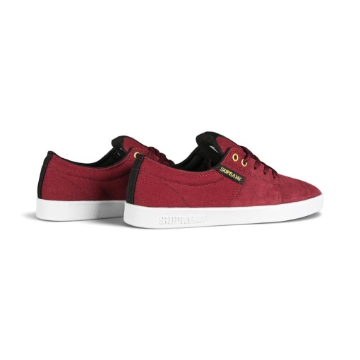 Supra Stacks Ii Scarpe Da Skate Vino/bianco