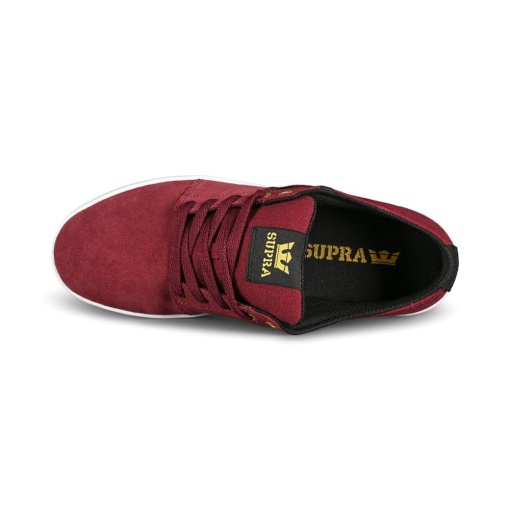Supra Stacks Ii Scarpe Da Skate Vino/bianco