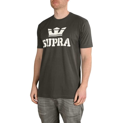 T-shirt Supra Above M/c Antracite/bianco