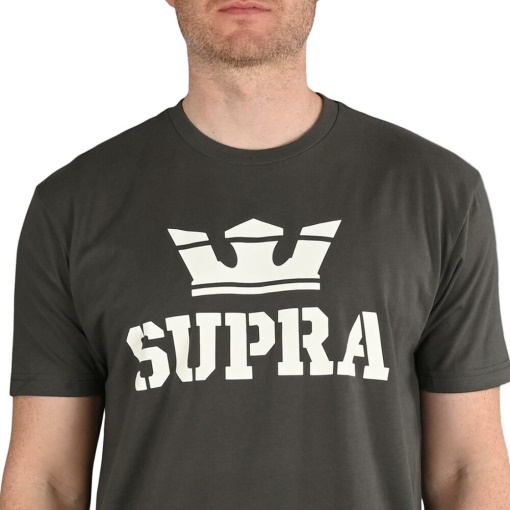 T-shirt Supra Above M/c Antracite/bianco
