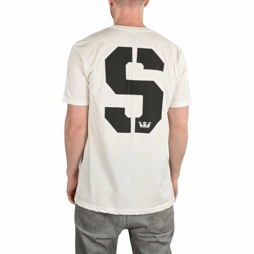 T-shirt Supra Sstencil M/c Bianca/nera
