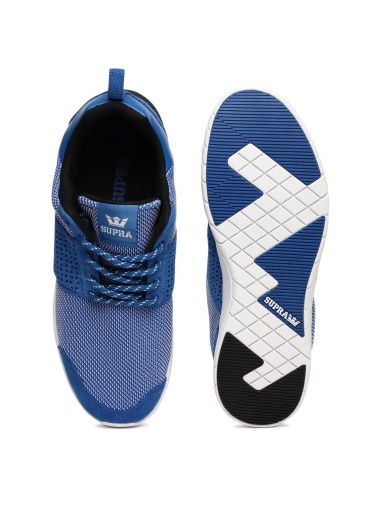 Sneakers Forbice Da Uomo In Nabuk Supra Blu