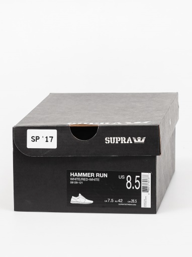 Scarpe Supra Hammer Run Bianco/rosso Bianco
