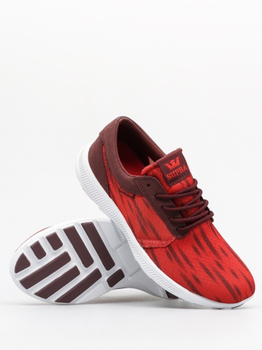 Sneakers Supra Martello Run Rosso/bordeaux Bianco